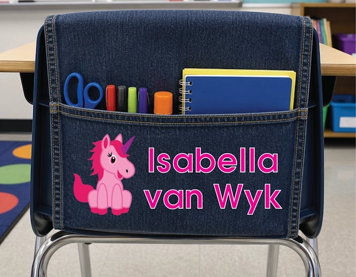 Chair and Book Bag Labels