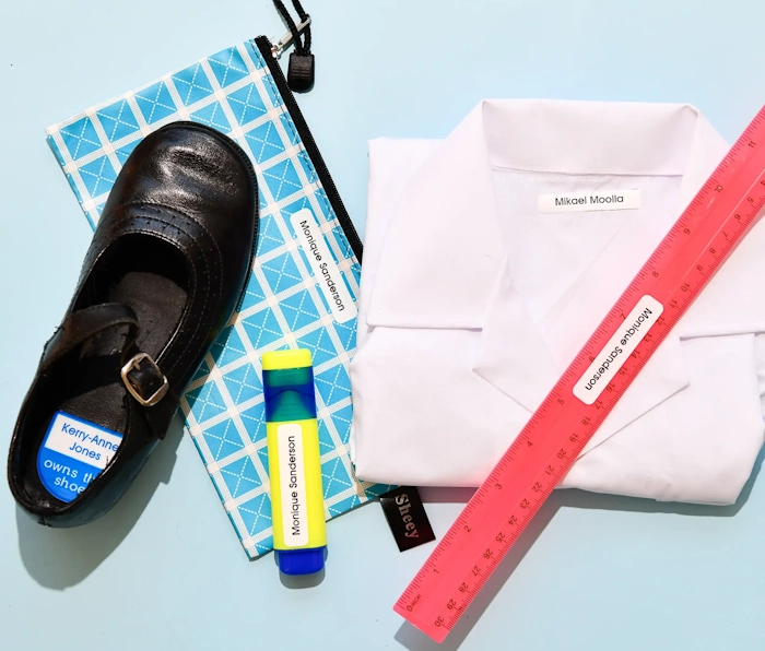 Personalised Economy School Label Pack for children’s clothing, stationery, books, shoes, lunch boxes and water bottles