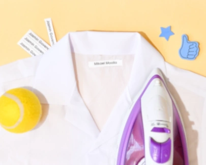 Iron-on and sew-on clothing labels for school uniforms, boarding schools, retirement homes and care facilities.