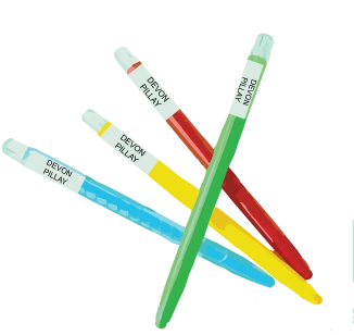 Personalised wrap around pencil labels for school pencils, pens and stationery